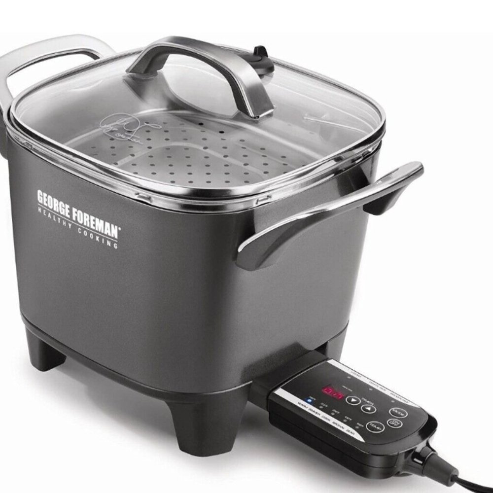 George Foreman RC0995P 30-Cup Smart Kitchen Multicooker with Digit contr…